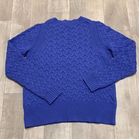 Womens J. Crew‎ Wool Angora Rabbit Hair Crewneck Cable Knit Sweater - Picture 2 of 7